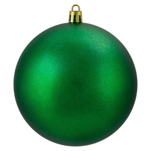 Northlight 12ct Xmas Green Shatterproof Matte Christmas Ball Ornaments 4" In Green