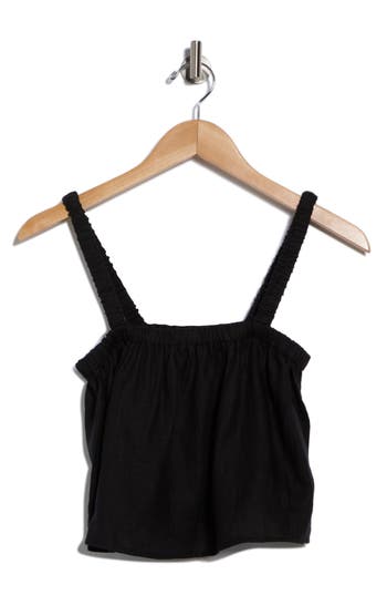 Vitamin A ® Tallows Crop Cover-up Top In Black