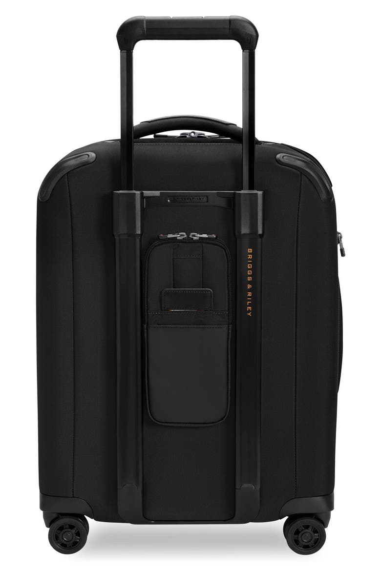 ZDX Global 21-Inch Expandable Carry-On Spinner Suitcase, Alternate, color, BLACK