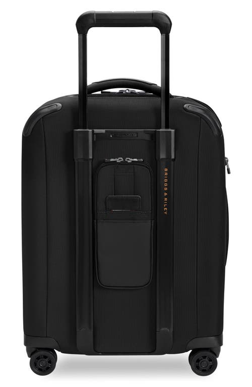 Briggs & Riley Zdx Global 21-inch Expandable Carry-on Spinner Suitcase In Black