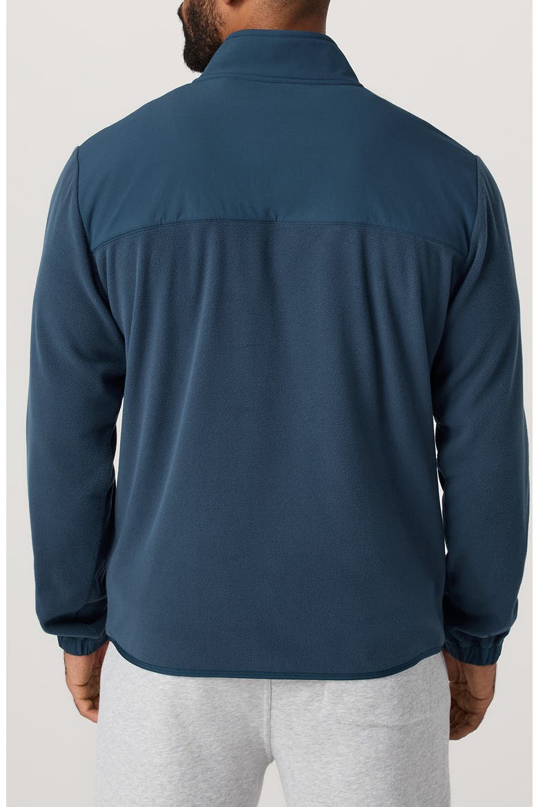 Half Snap Water Repellent Fleece Pullover, Alternate, color, OCEAN BLUE