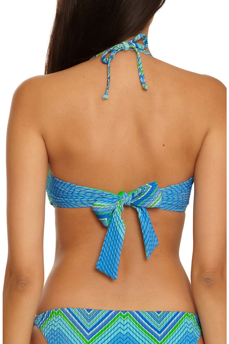 High Neck Bikini Top, Alternate, color, MULTI