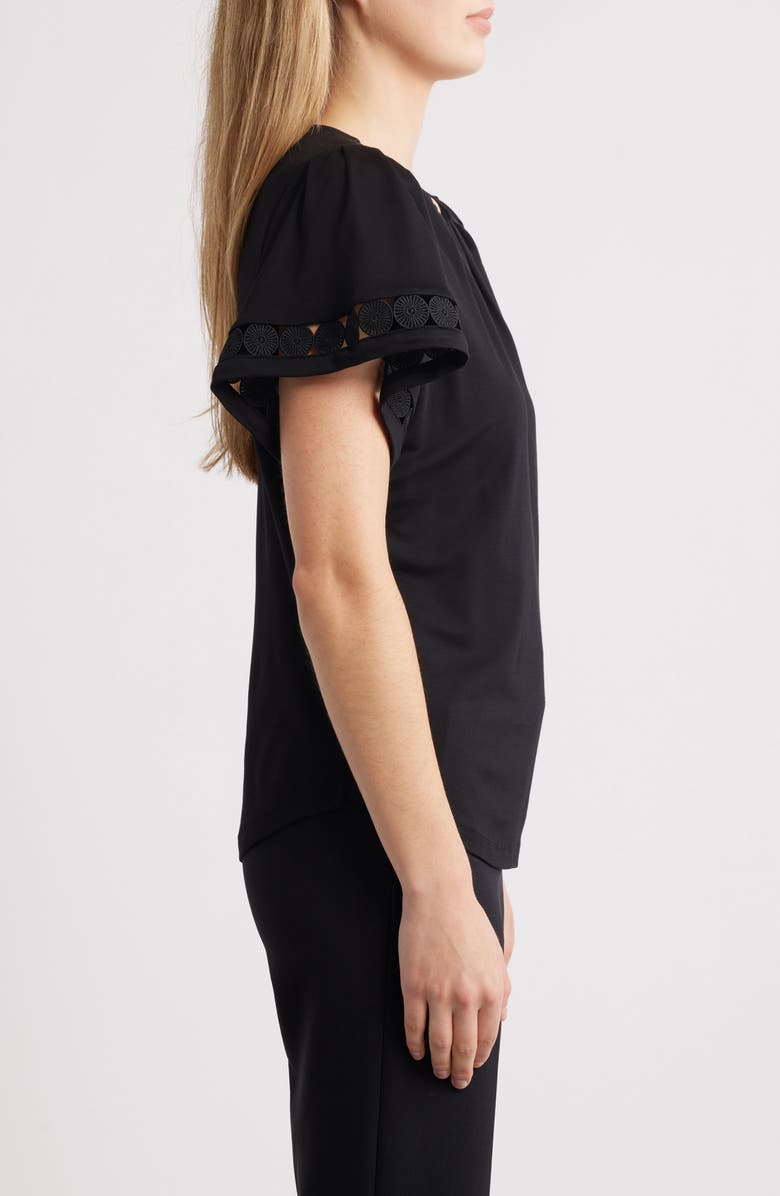 Anne Klein Harmony Pleated Neck Top, Alternate, color, 