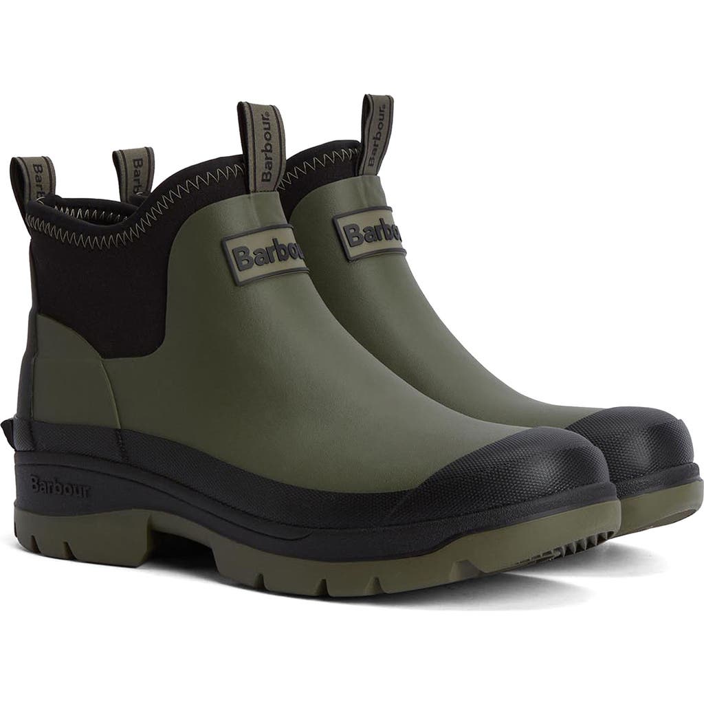 Barbour Ridge Wellington Rain Boot In Uniform Green