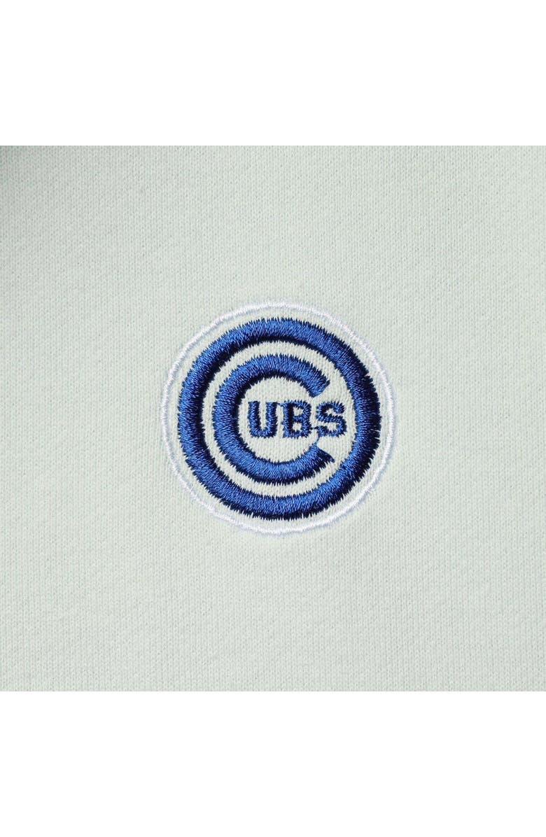 THE WILD COLLECTIVE Women's The Wild Collective Light Blue Chicago Cubs Two-Hit Quarter-Zip Pullover Top, Alternate, color, 