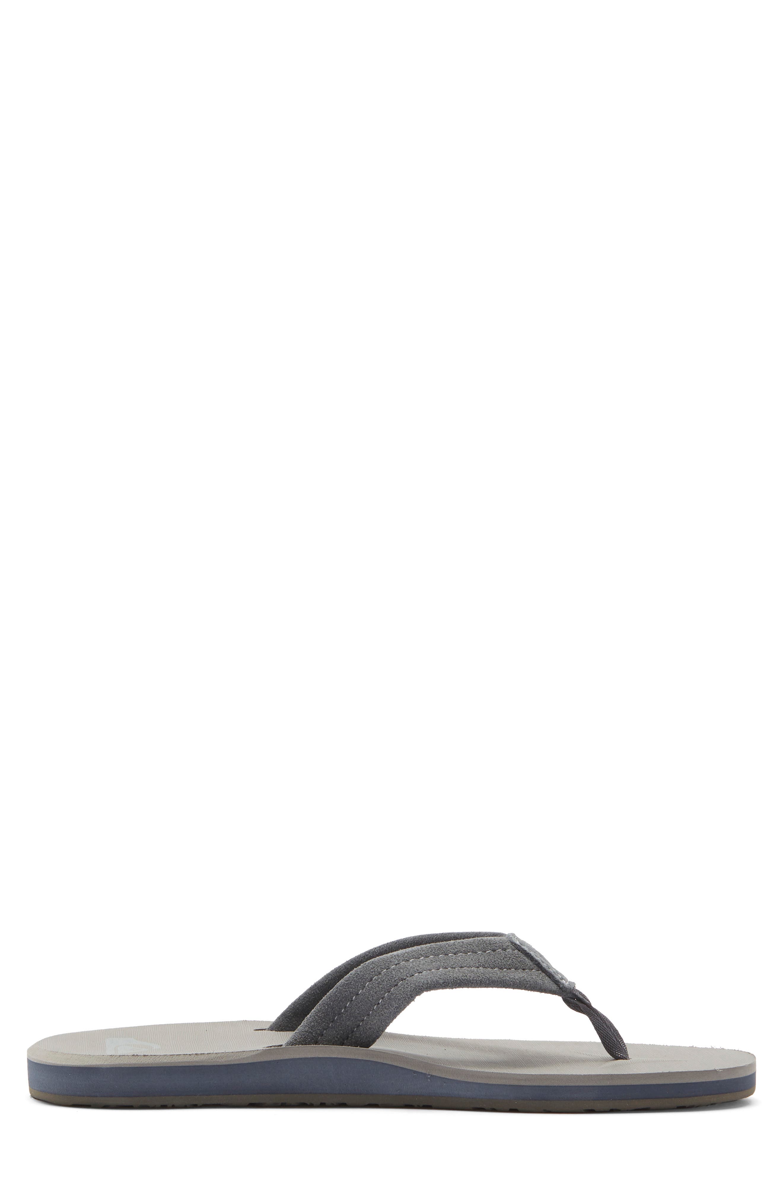 Quiksilver Carver Core Suede Sandal, Alternate, color, Grey/ Grey