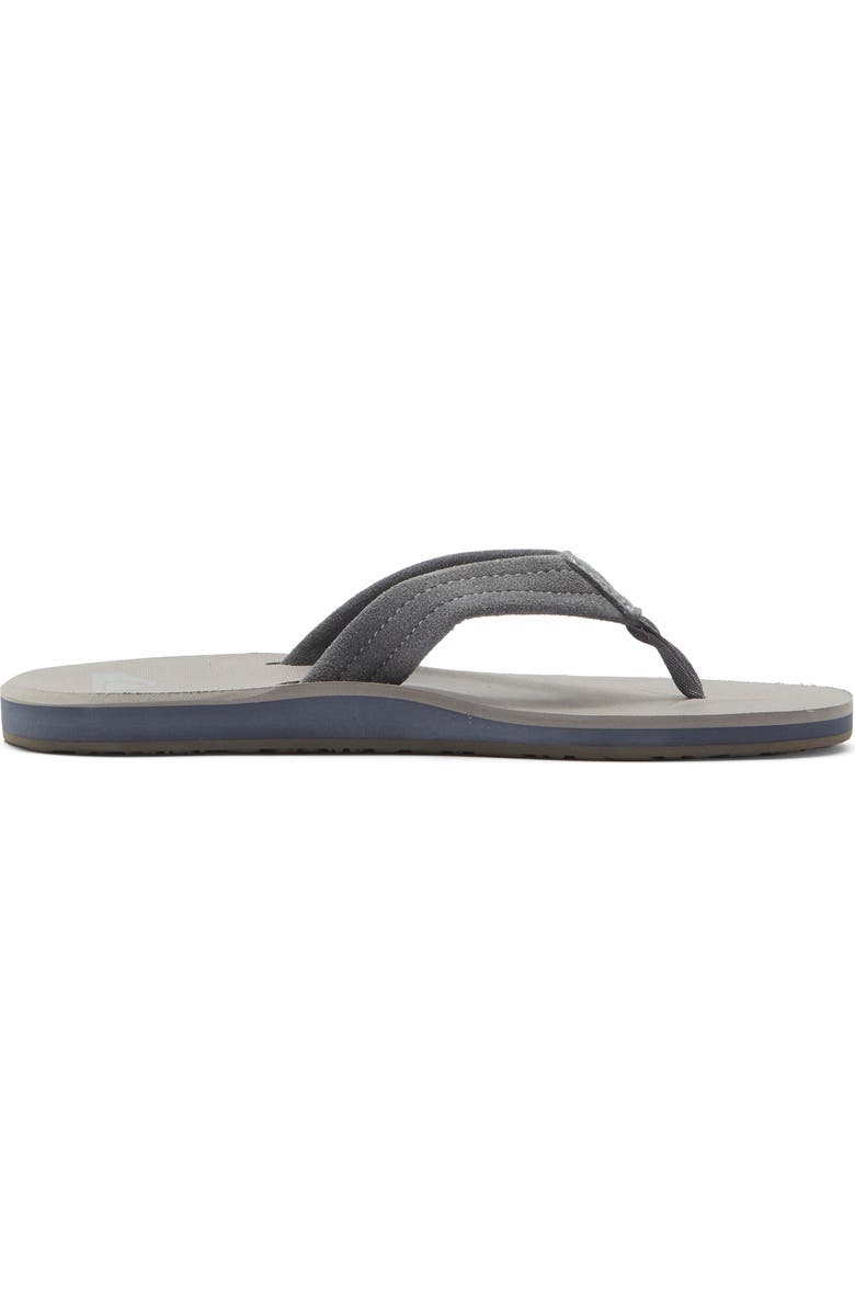 Quiksilver Carver Core Suede Sandal, Alternate, color, Grey/ Grey