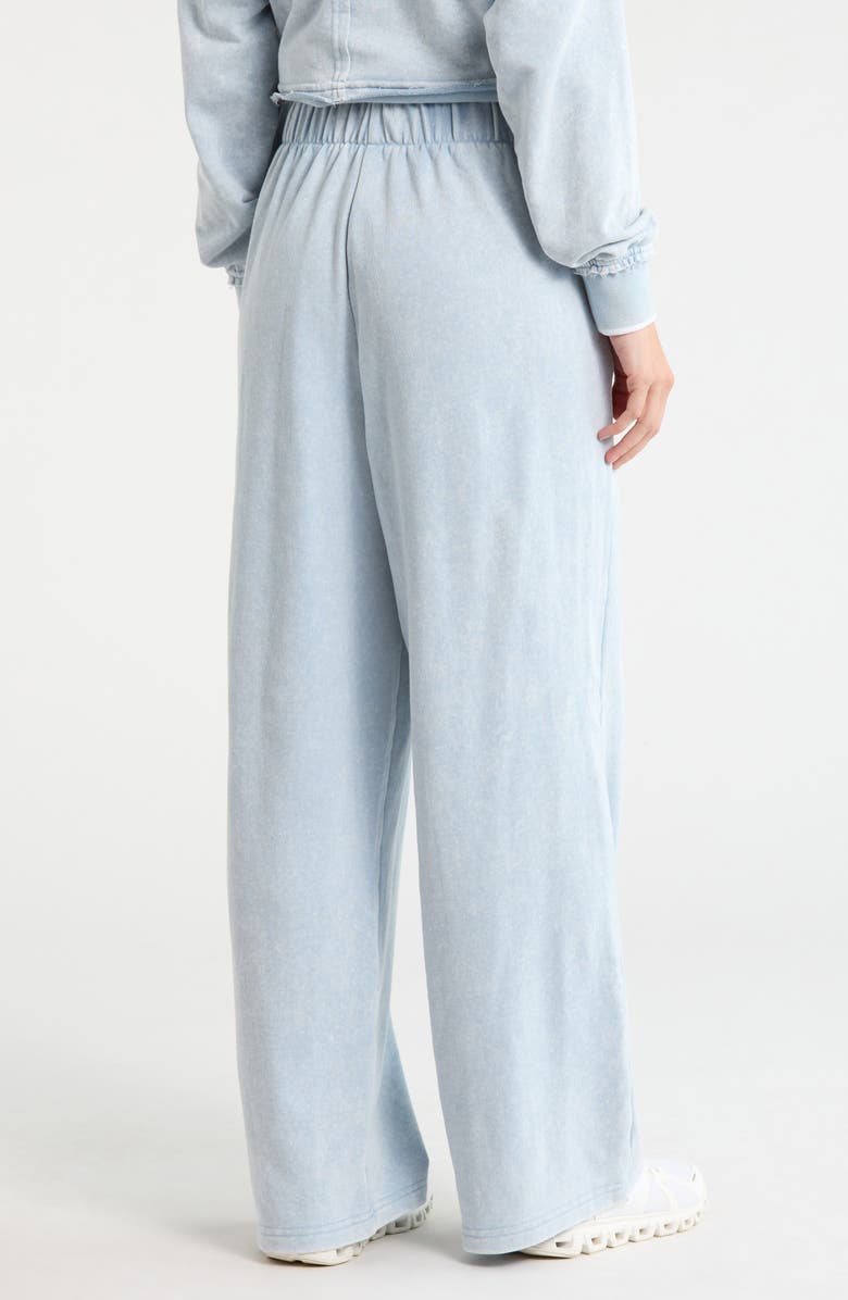 YOGALICIOUS Baby Wash Terry Sweatpants, Alternate, color, Light Denim