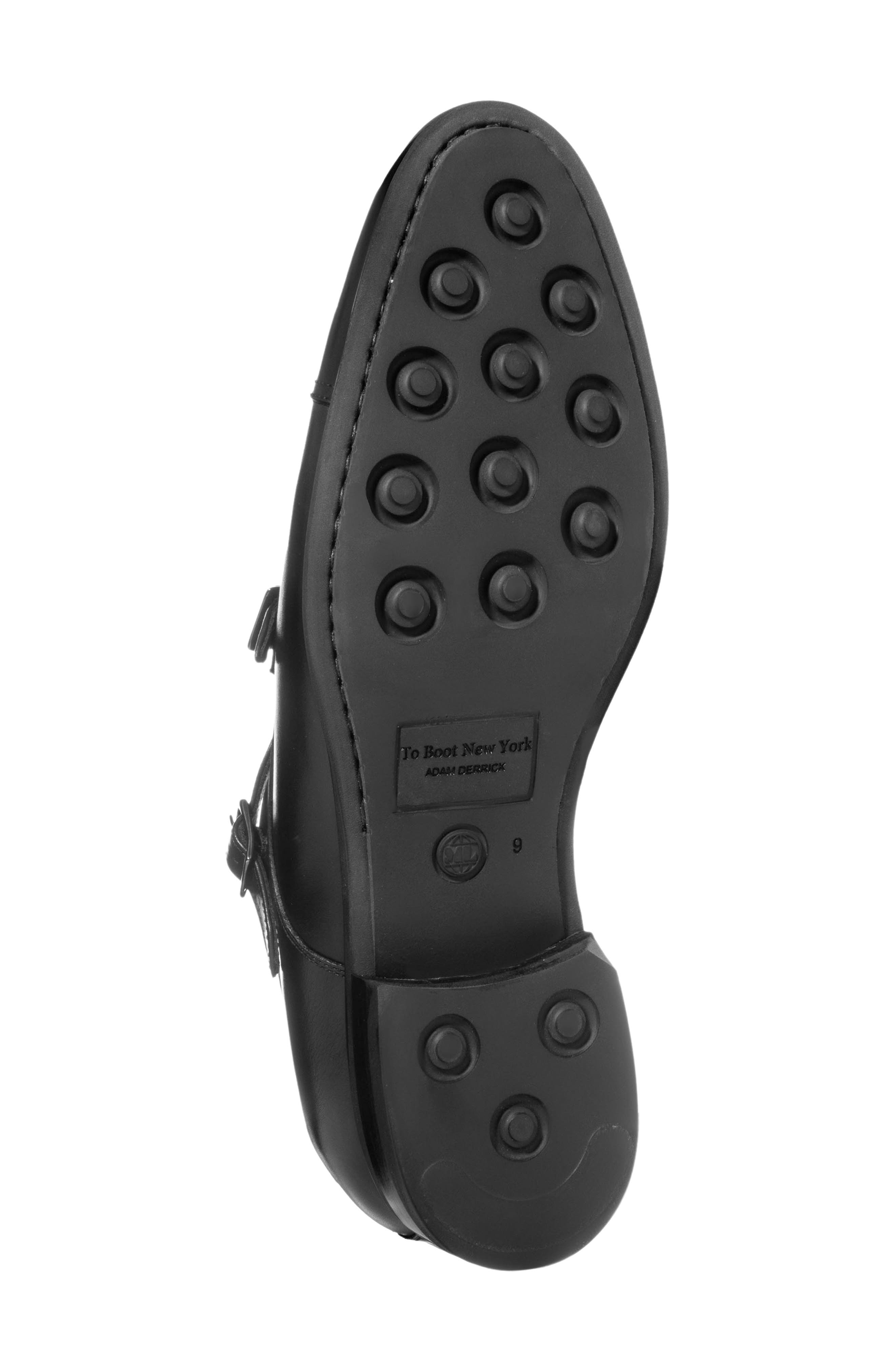 Hammill Cap Toe Double Monk Strap Shoe, Alternate, color, BLACK