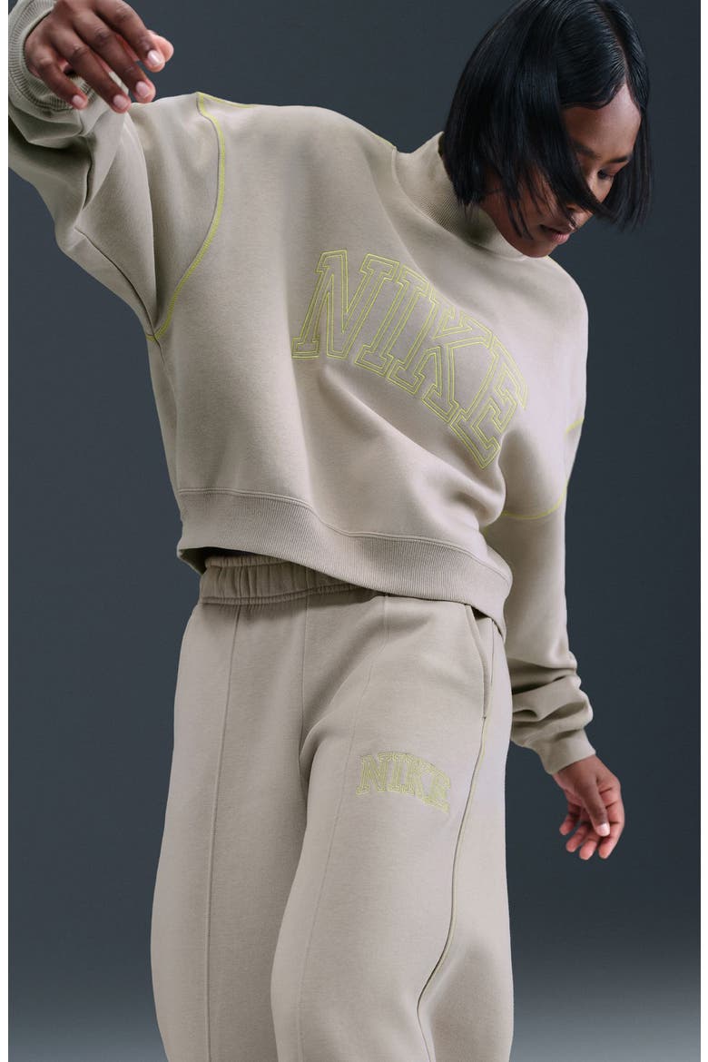 Sportswear Phoenix High Waist Flare Leg Sweatpants, Alternate, color, GREY
