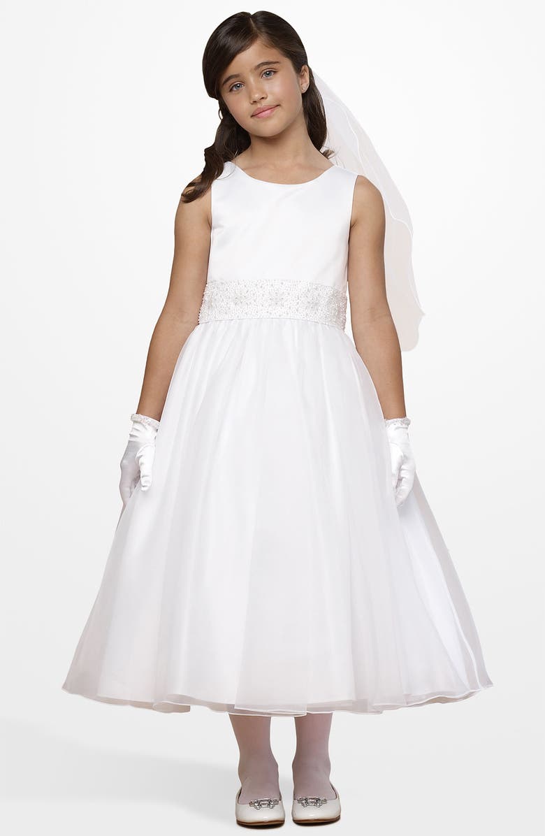 Us Angels Beaded Waist Dress, Main, color, 