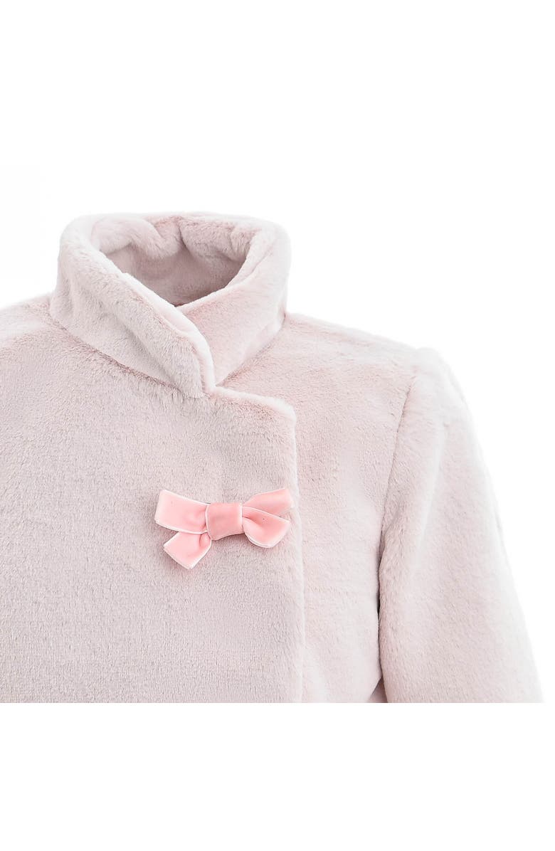 Tulleen Auzelia Plush Asymmetrical Coat, Alternate, color, Pink