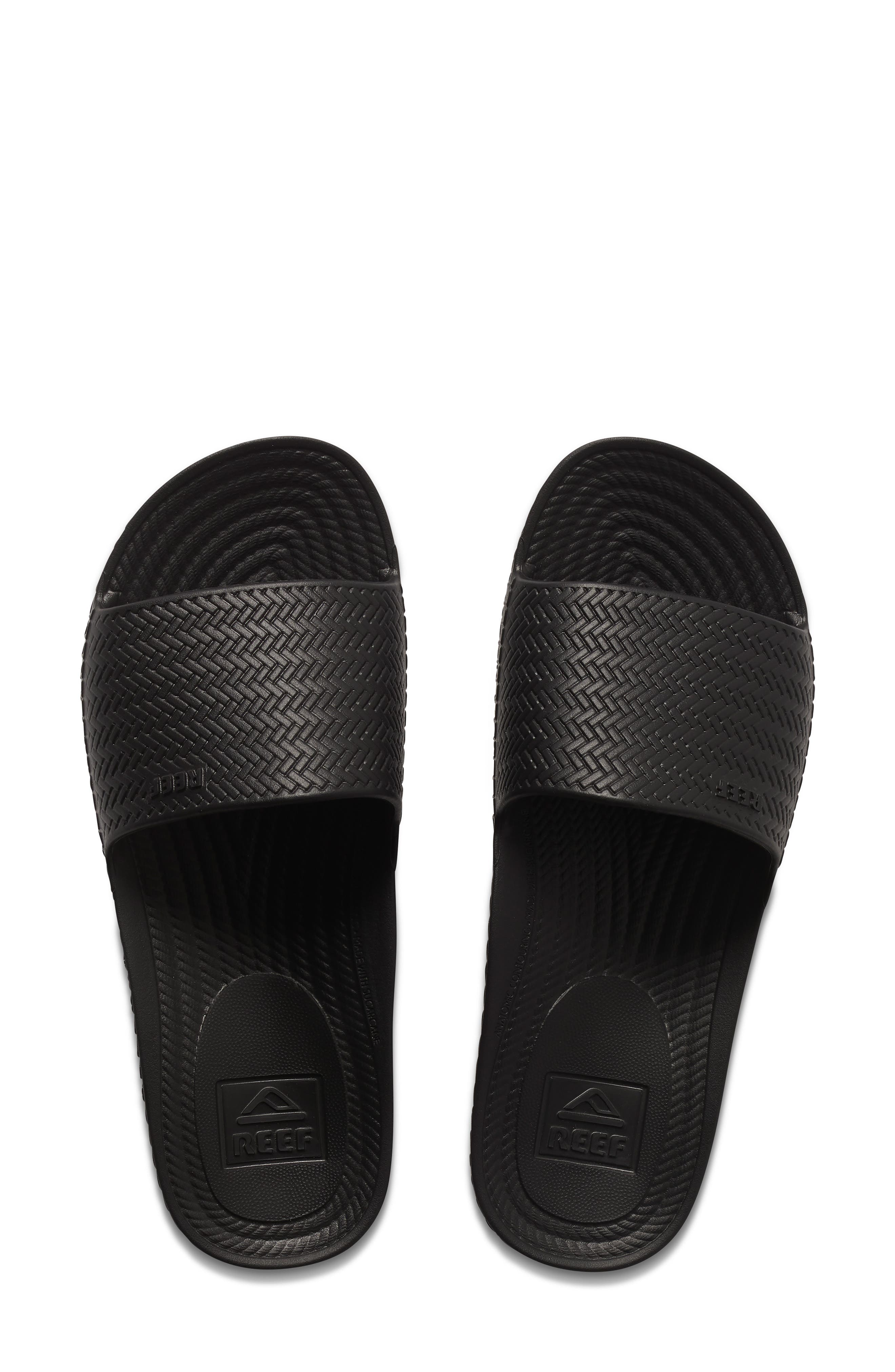 Reef Water Scout Slide Sandal, Alternate, color, Black