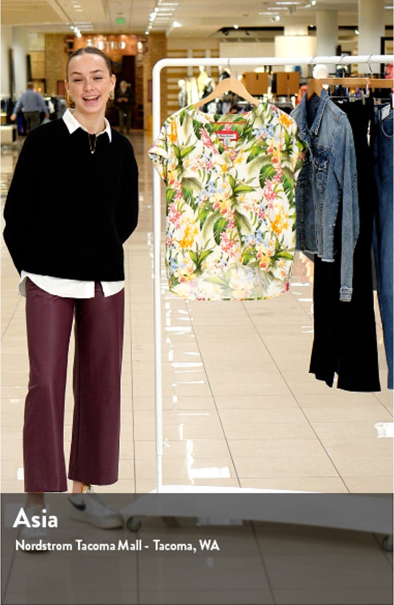 Breezy Blooms Cotton Gauze Popover Blouse, sales video thumbnail