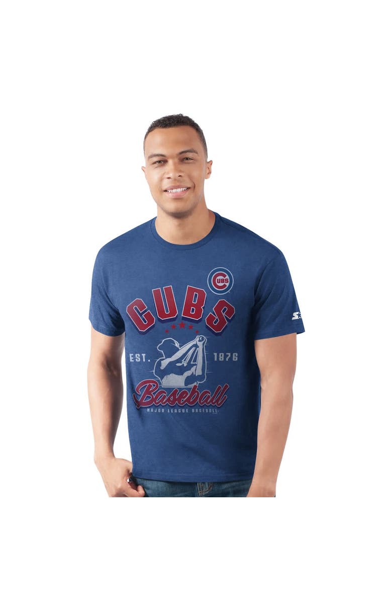 STARTER Men's Starter  Royal Chicago Cubs Prime Time Batter T-Shirt, Alternate, color, Royal