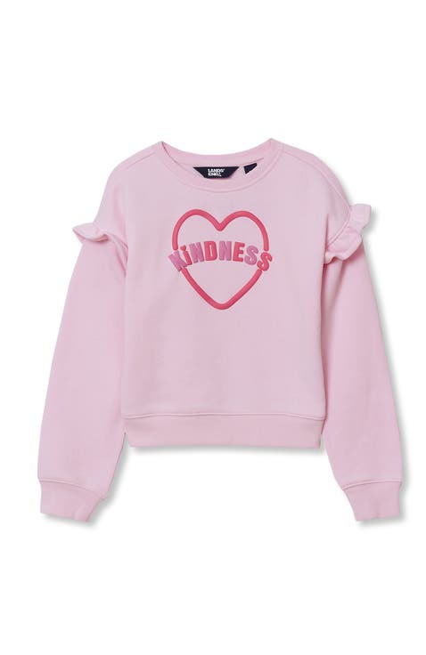 Girls Long Sleeve Ruffle Sweatshirt