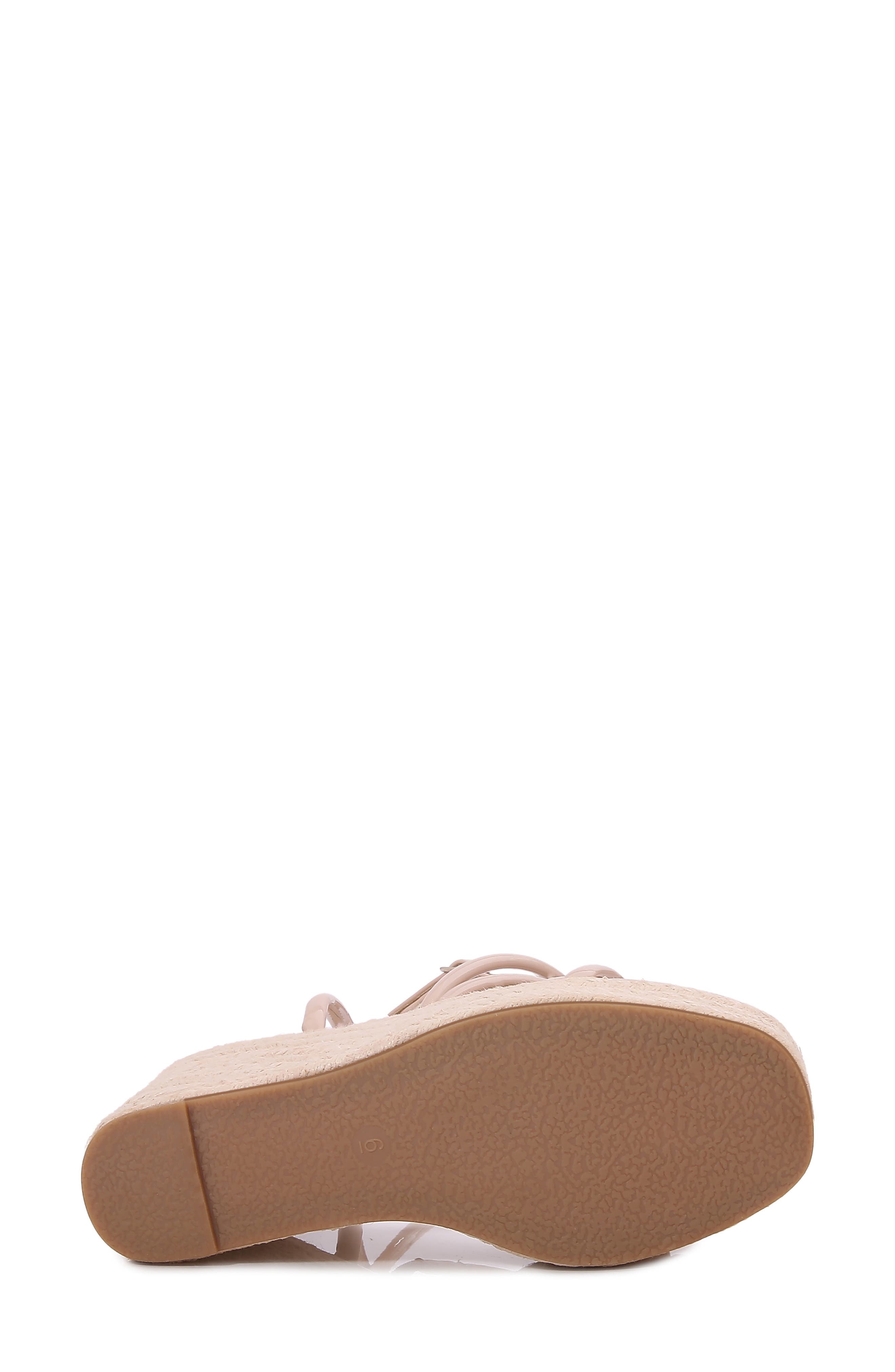 Rivka Platform Espadrille Wedge Sandal, Alternate, color, BEIGE