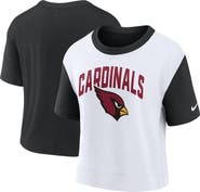 Nike Women's Nike Black/White Arizona Cardinals High Hip Fashion T-Shirt