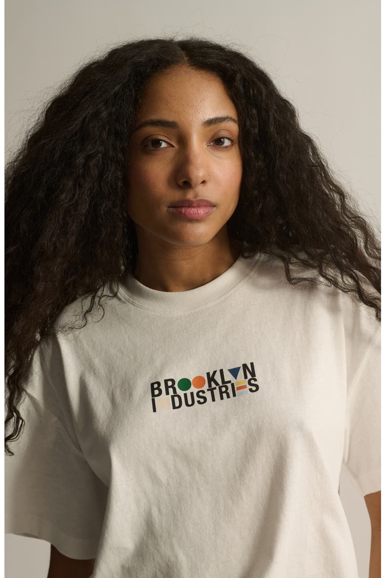 Logo Cotton Graphic T-Shirt, Alternate, color, ANTIQUE WHITE