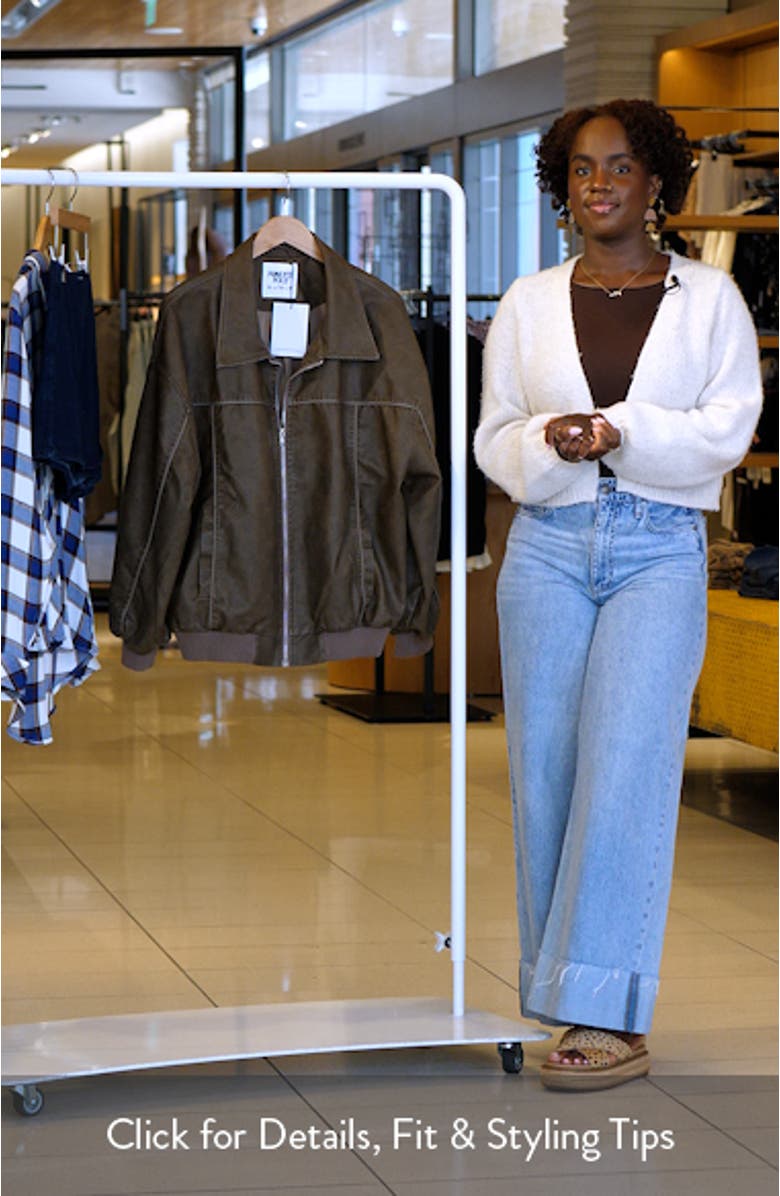 Goldsmith Water Repellent Faux Leather Jacket, sales video thumbnail