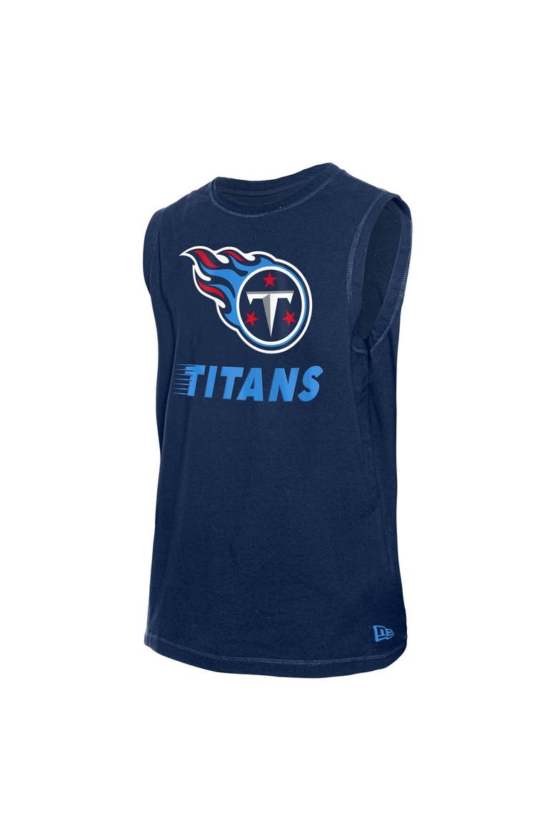 Men's New Era  Navy Tennessee Titans Leisure Collection Tank Top, Alternate, color, Navy