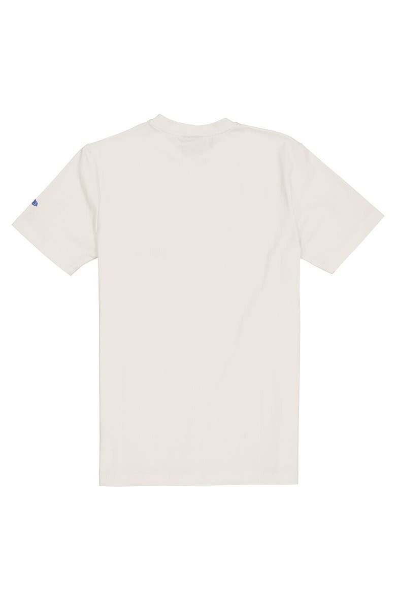New Era Men's New Era  Cream New York Knicks Oversized City Edition Remix Vintage T-Shirt, Alternate, color, Cream