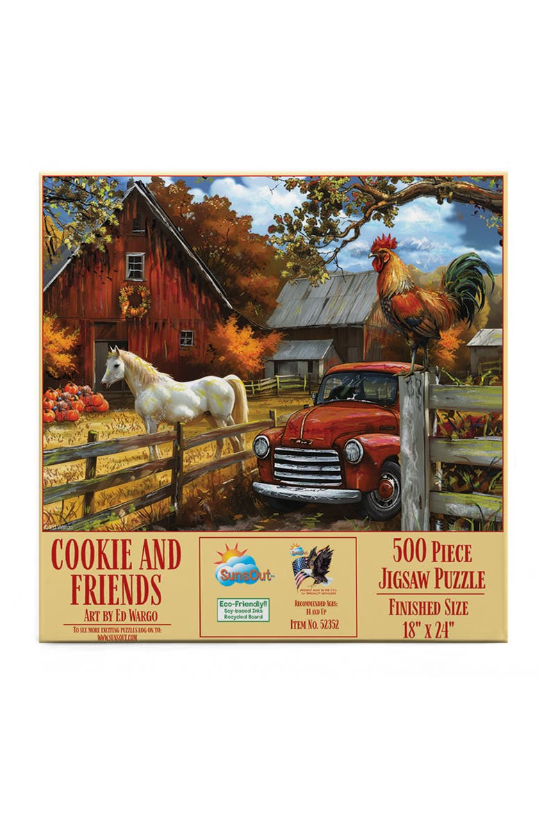 Cookie and Friends 500 piece Jigsaw Puzzle for Adults, Alternate, color, Multicolor