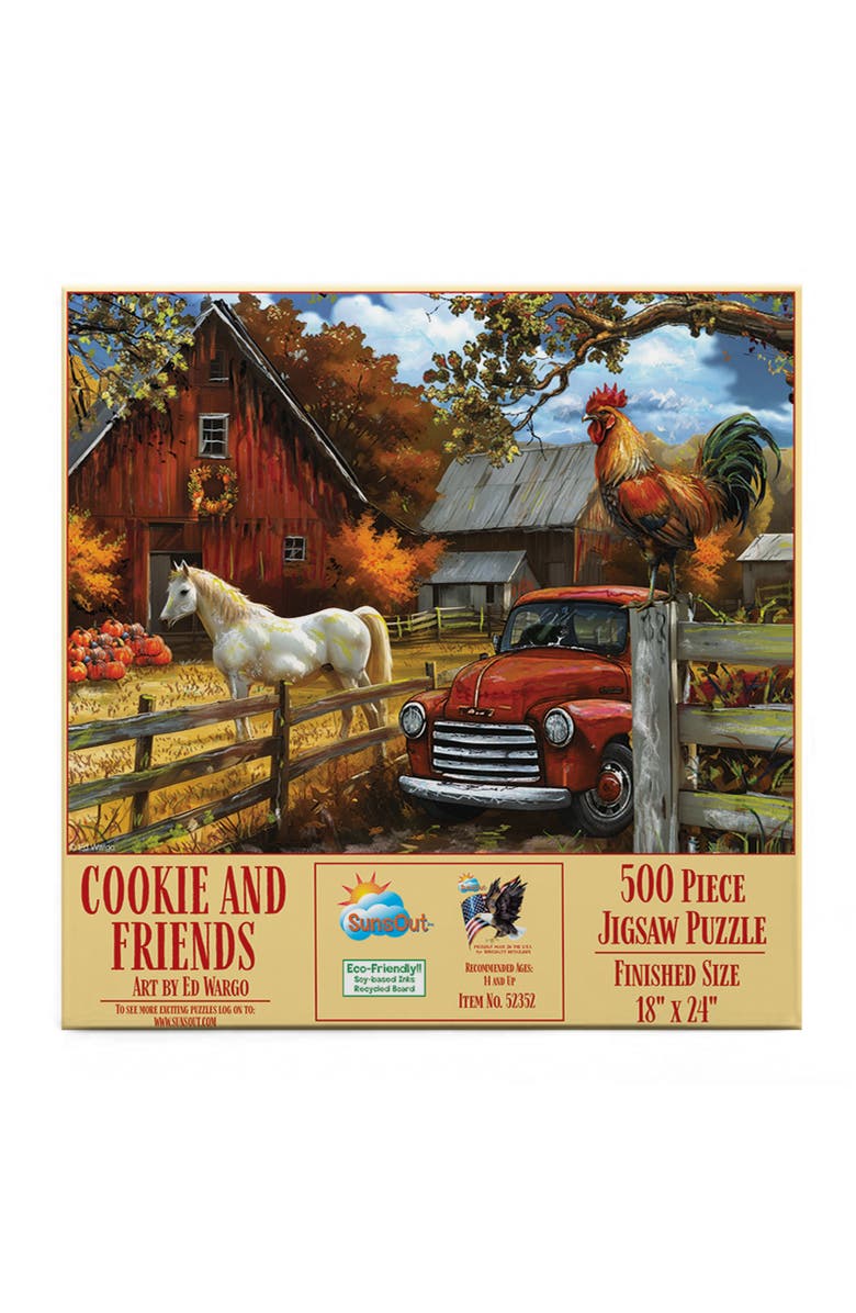 Sunsout Cookie and Friends 500 piece Jigsaw Puzzle for Adults, Alternate, color, Multicolor