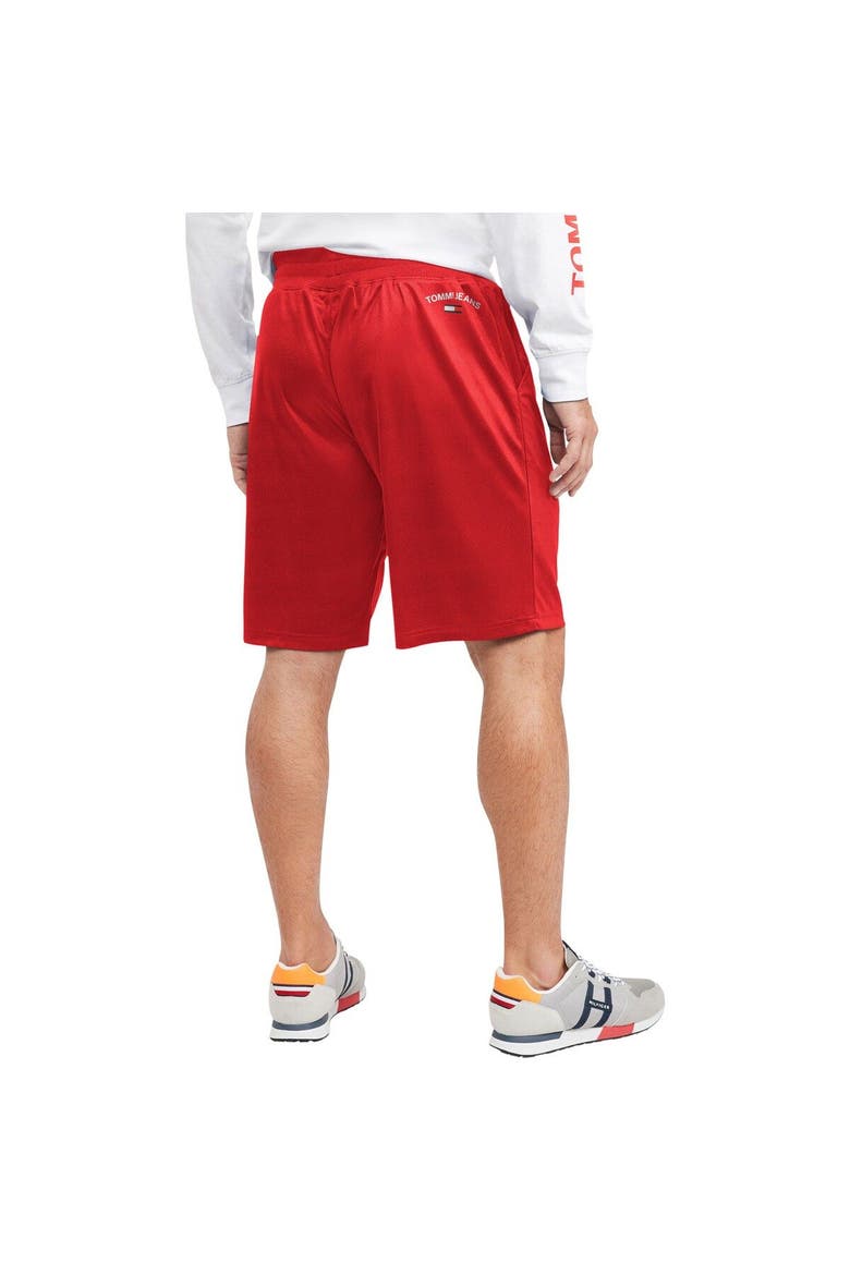 Men's Tommy Jeans Red Atlanta Hawks Mike Mesh Basketball Shorts, Alternate, color, Red