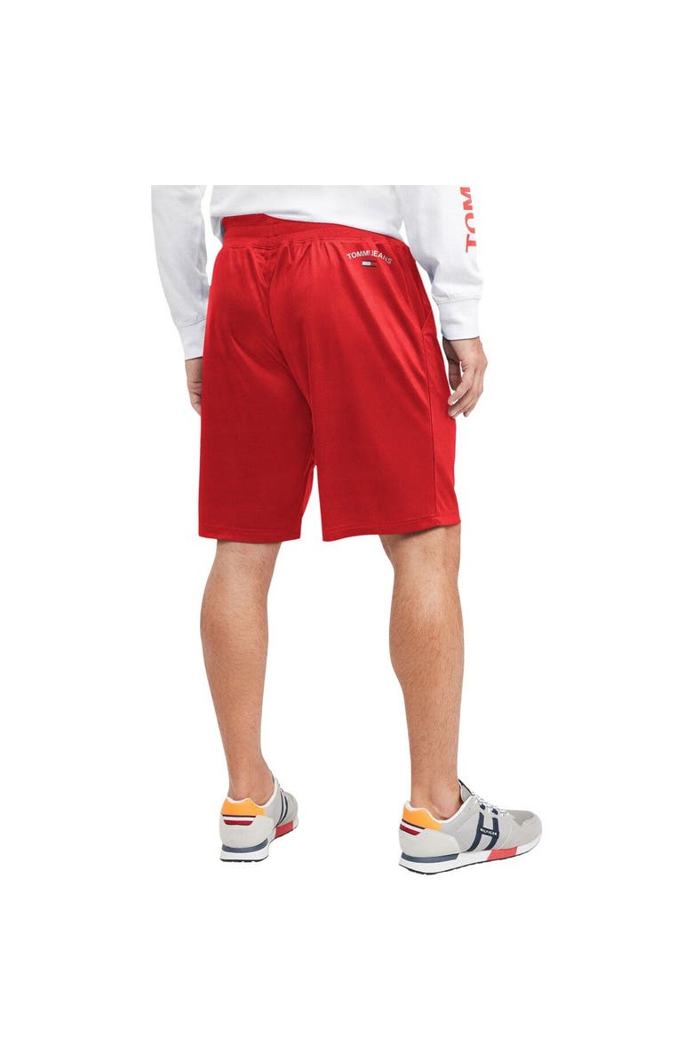 TOMMY JEANS Men's Tommy Jeans Red Atlanta Hawks Mike Mesh Basketball Shorts, Alternate, color, Red