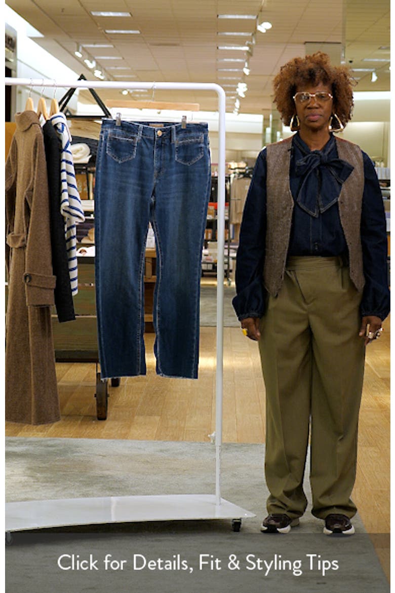 Kelsey Raw Hem Ankle Flare Jeans video