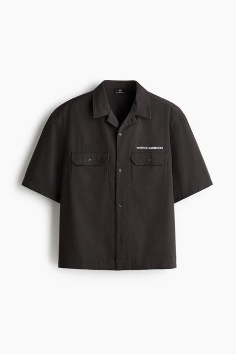 Relaxed Fit Short-sleeved Utility Shirt