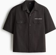 H&M Relaxed Fit Short-sleeved Utility Shirt