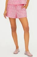Beach Riot Birkley Polka Dot Cotton & Linen Cover-Up Shorts