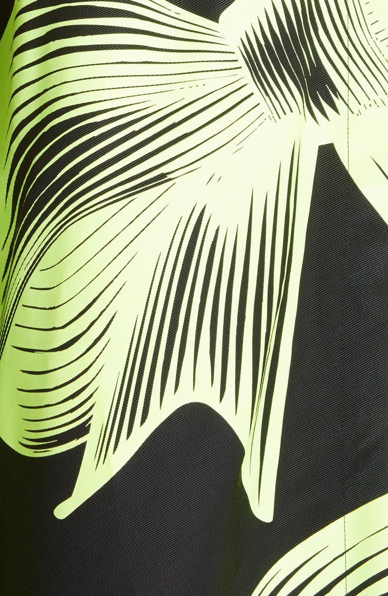 Comme des Garçons Oversize Bow Print Cotton Blend Ottoman Coat, Alternate, color,