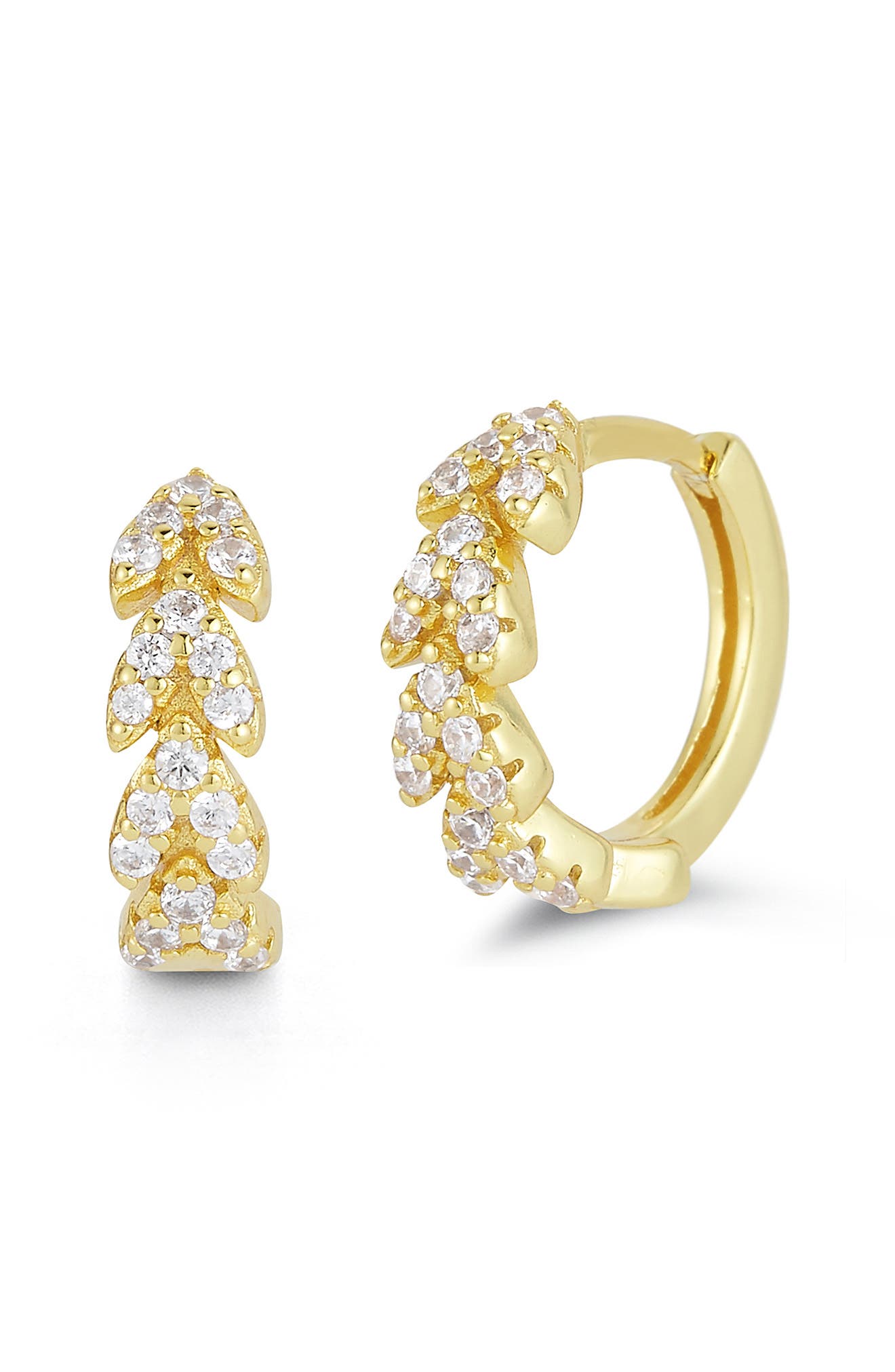 GLAZE JEWELRY 14K Gold Plated Silver Huggie Hoop Earrings