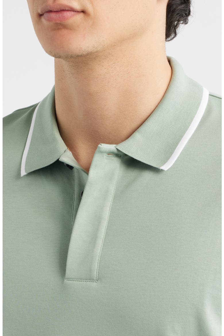 Parlay Tipped Cotton Polo, Alternate, color, OPEN GREEN