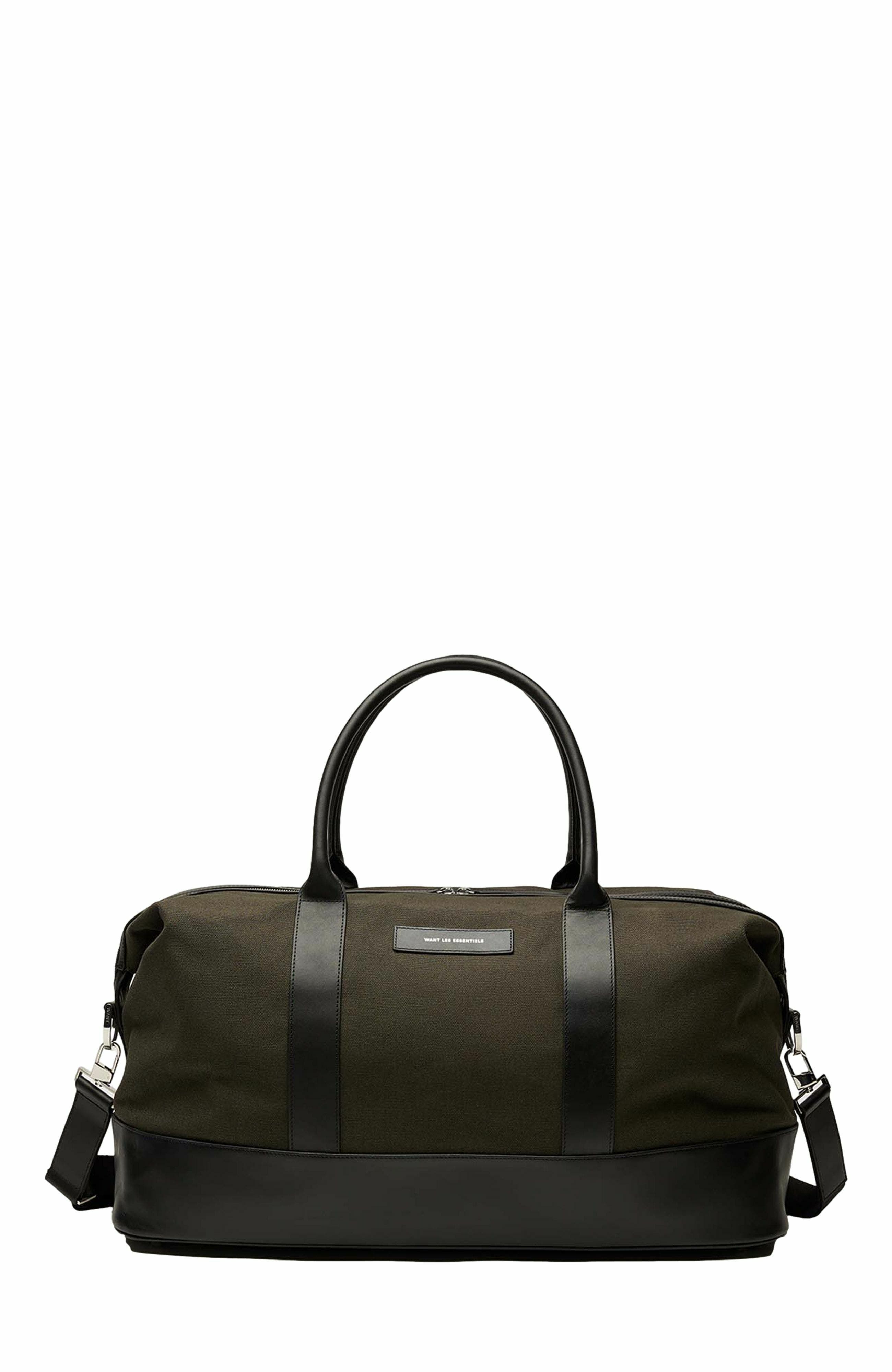 Want Les Essentiels Kelowna Organic Cotton Canvas Weekender Bag, Alternate, color, Green
