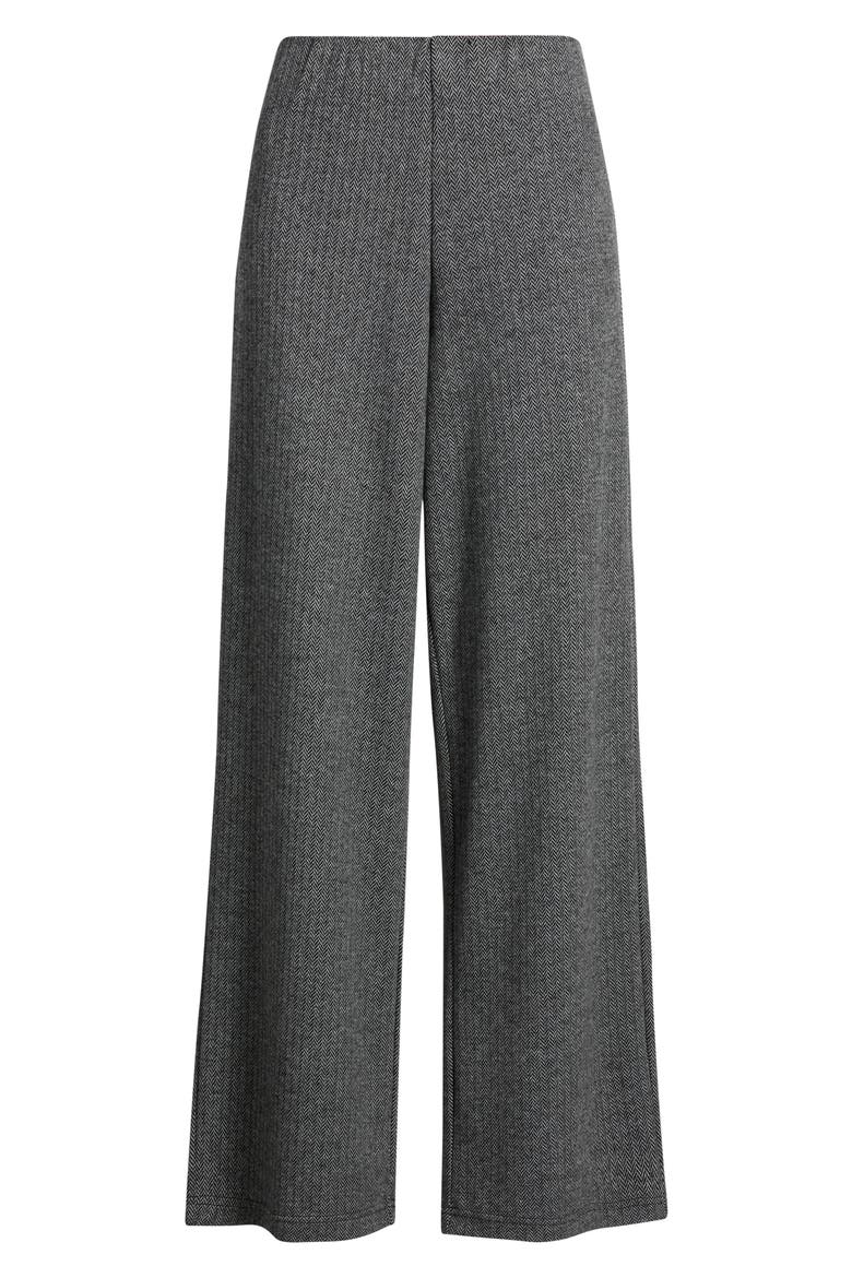Herringbone Pull-On Pants, Alternate, color, GREY