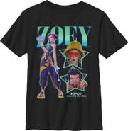 KPop Demon Hunters Boy's KPop Demon Hunters Zoey Super Star Logo Graphic T-Shirt