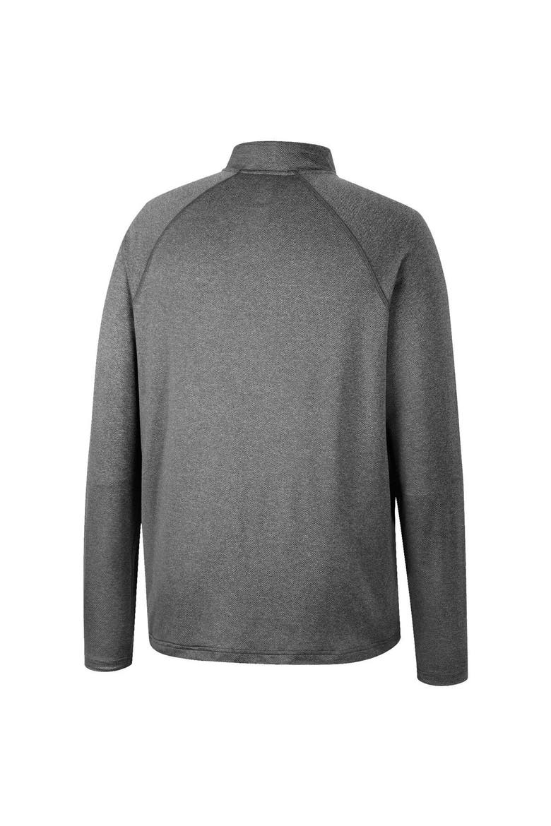 Men's Colosseum Heathered Gray Washington State Cougars Earth First Raglan Quarter-Zip Windshirt, Alternate, color, Heather Gray