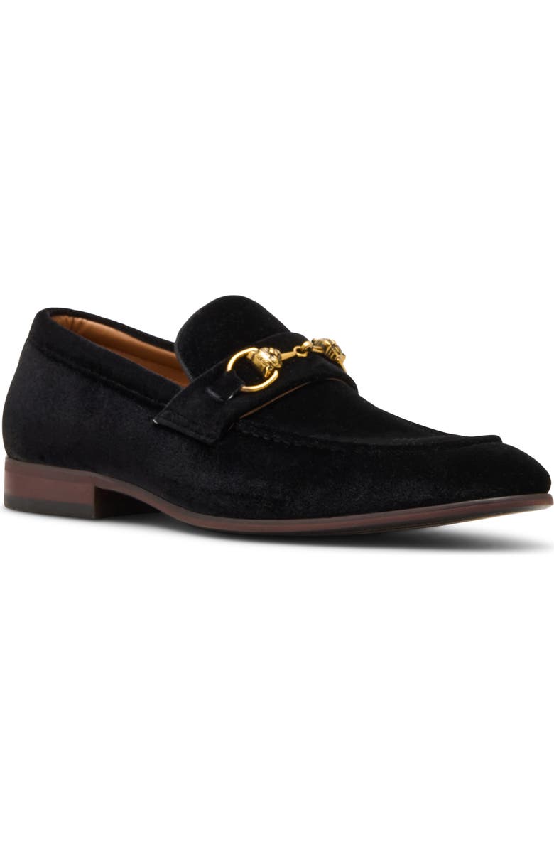 Steve Madden Jandre Velvet Bit Loafer, Main, color, Black Velvet