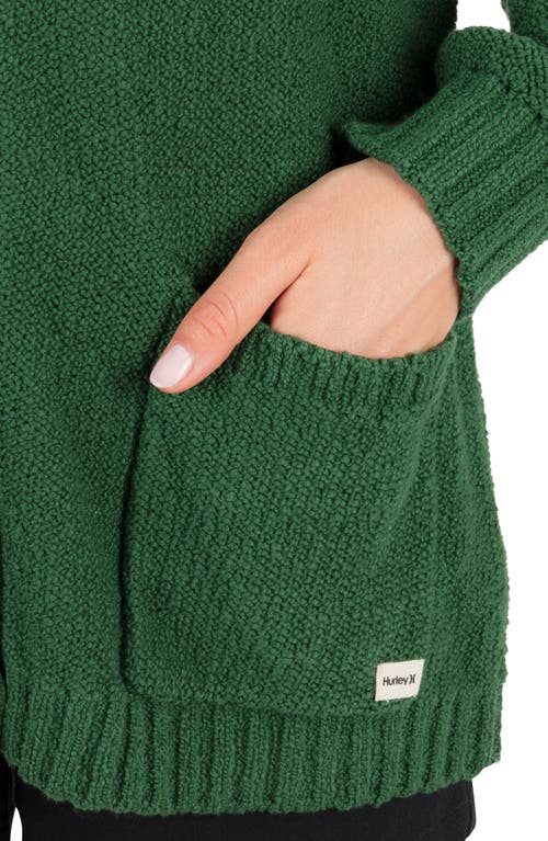 Hurley No Barriers Cardigan In Green