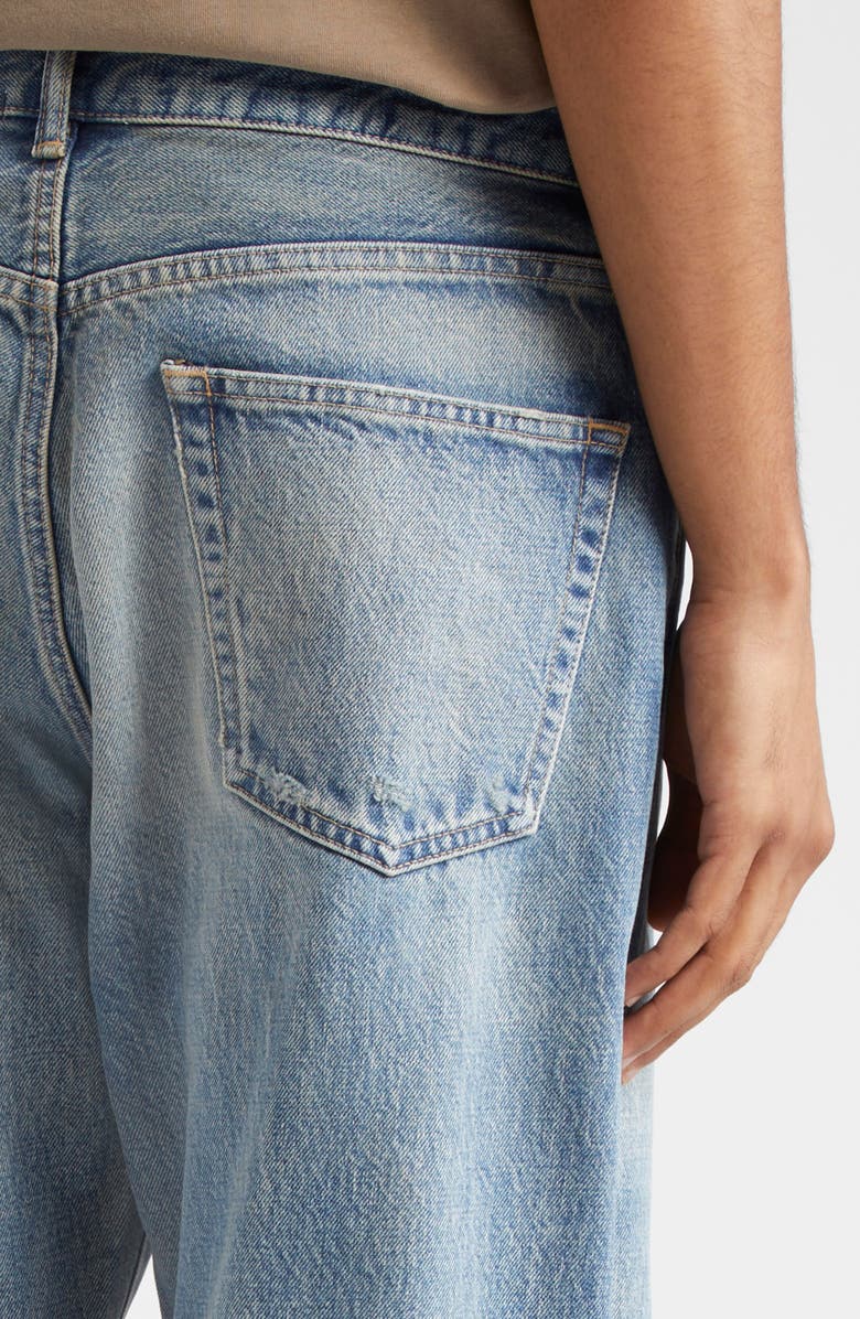 John Elliott Wyatt Ripped Wide Leg Jeans, Alternate, color, 