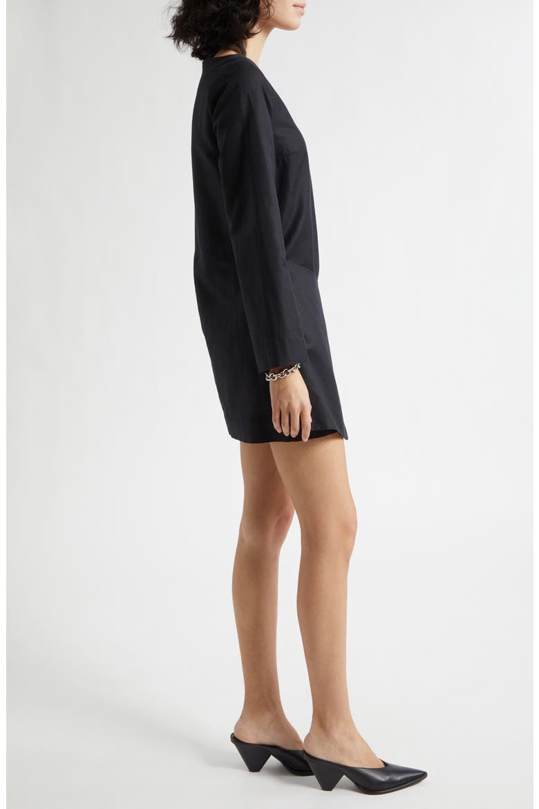 Yvette Front Wrap Kaftan, Alternate, color, BLACK