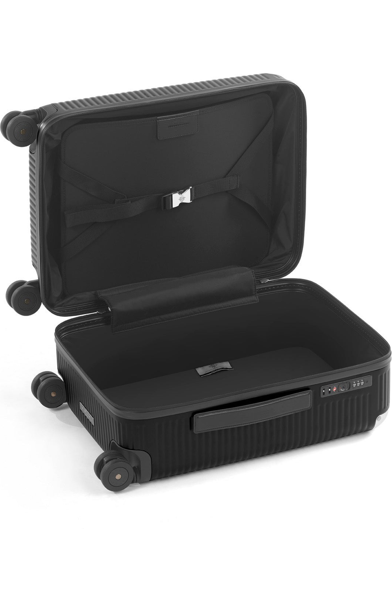FPM - Fabbrica Pelletterie Milano - US Bank Zip Deluxe Spinner 55M Suitcase, Alternate, color, Eclipse Black