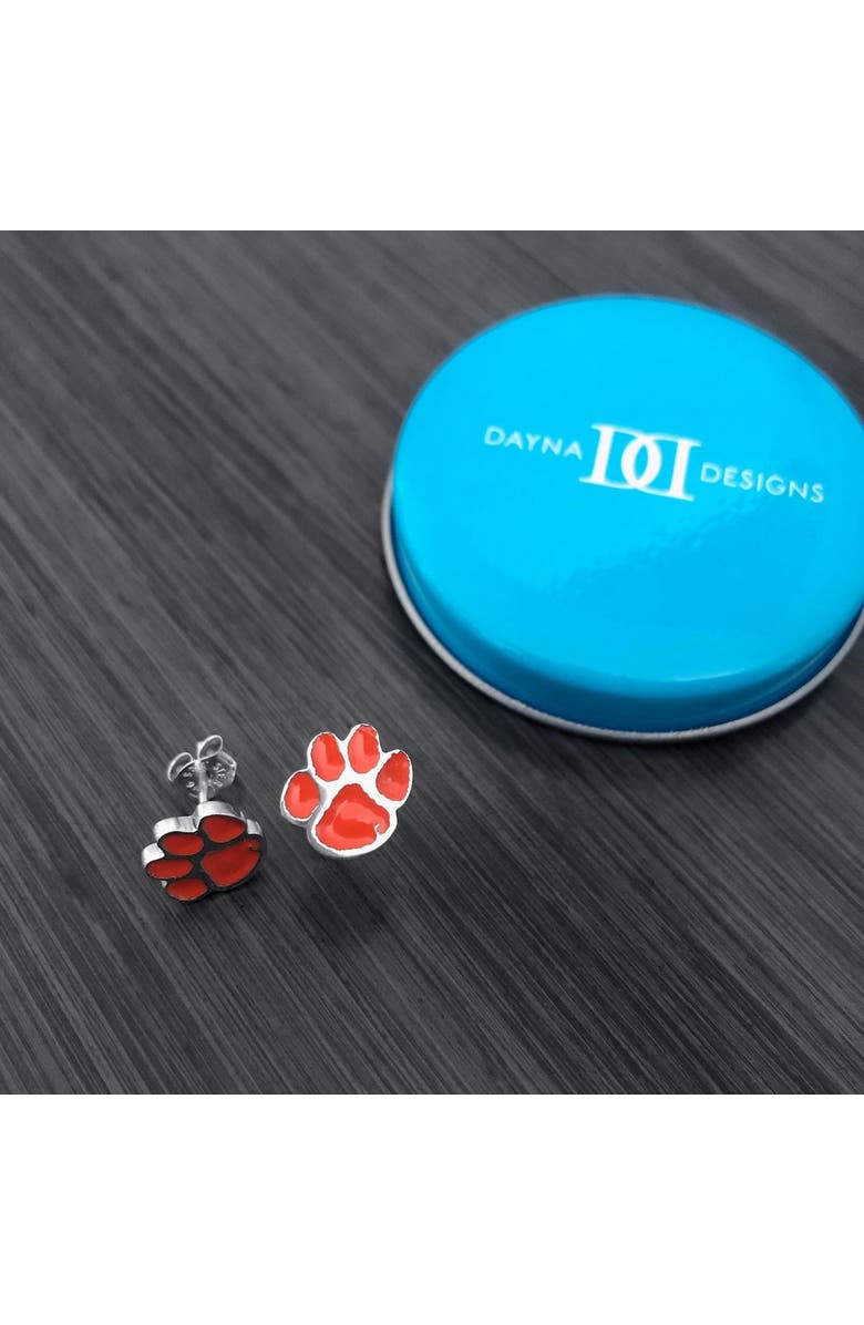 DAYNA DESIGNS Women's Dayna Designs Clemson Tigers Enamel Post Earrings, Alternate, color, 