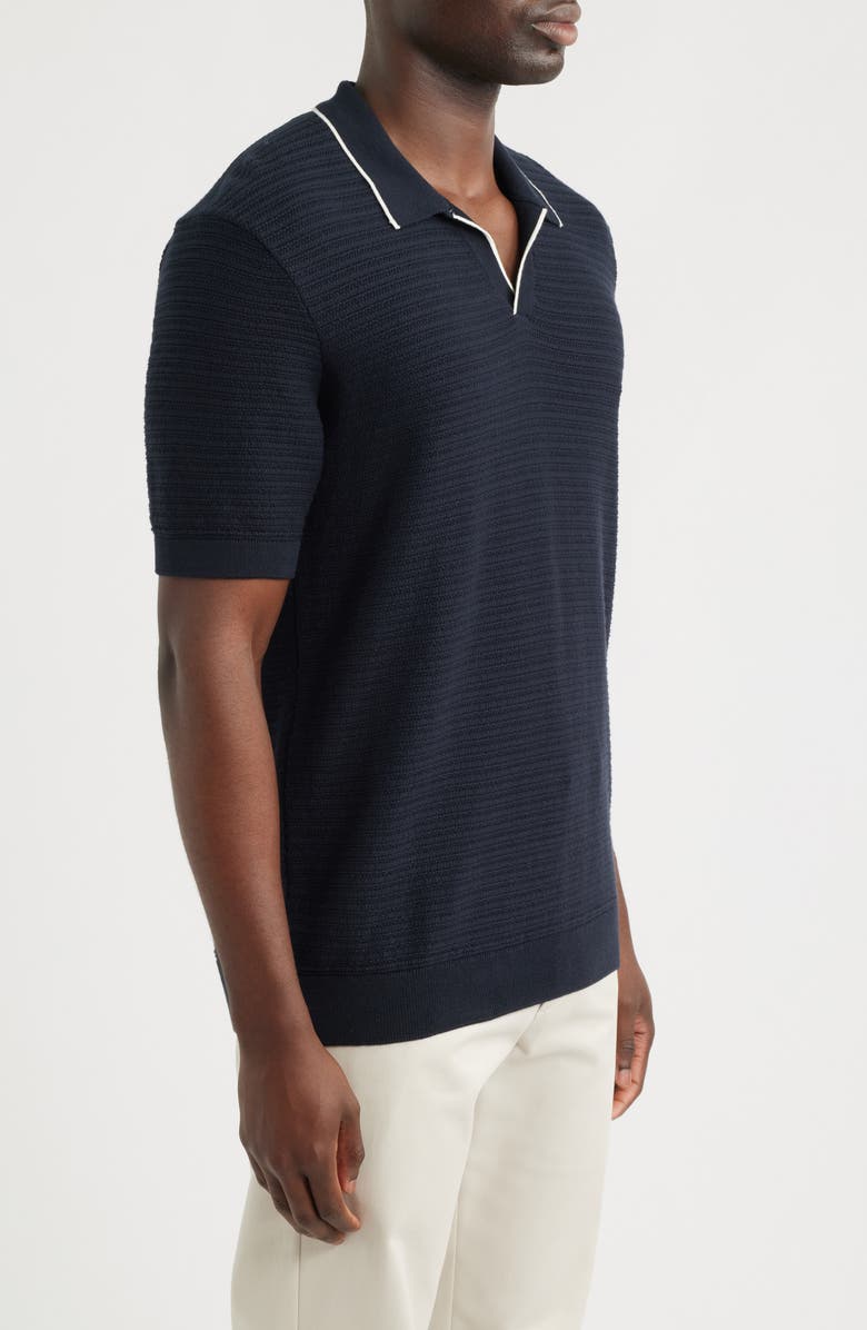 Mavi Jeans Short Sleeve Sweater Polo, Alternate, color, Dark Sapphire