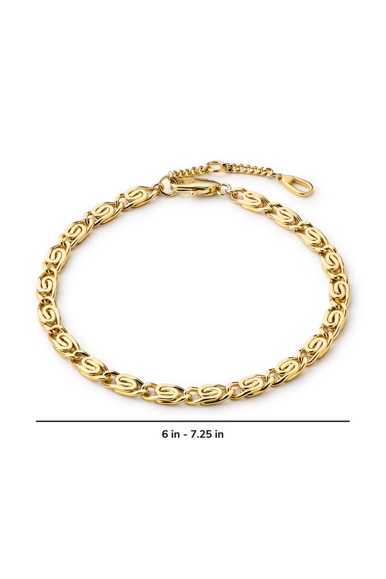 Gold Chain Bracelet - Navy Bracelet, Alternate, color, Gold