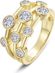 Lafonn Bubble Cluster Simulated Diamond Bezel Ring